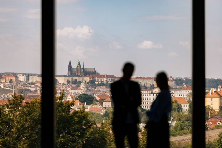 Vyhled z foyer Kongresoveho centra Praha